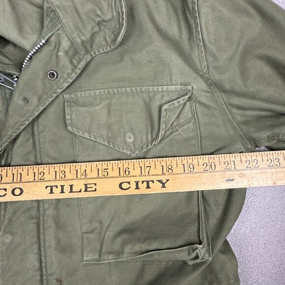 M65 Jacket OG-107 Small Short Field Coat 60s Conmar Zipper Vintage US Army - Picture 5 of 11